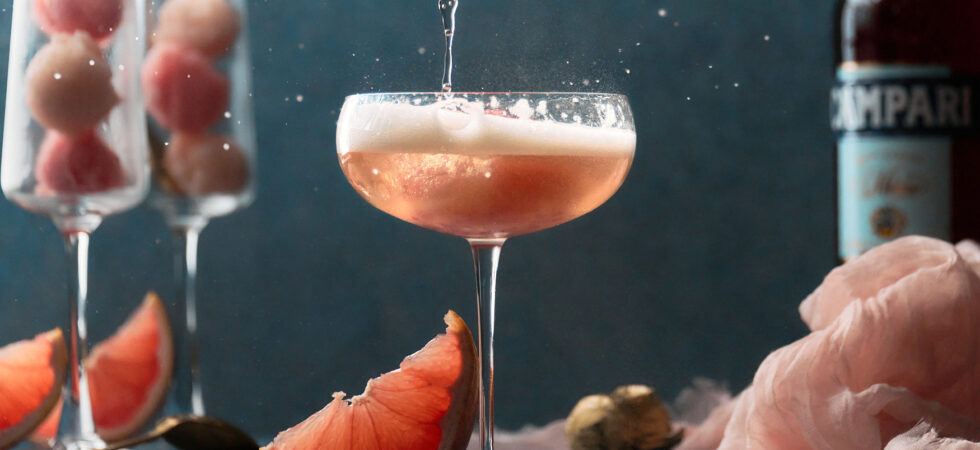 Sparkling Slush with Grapefruit & Campari Sorbet