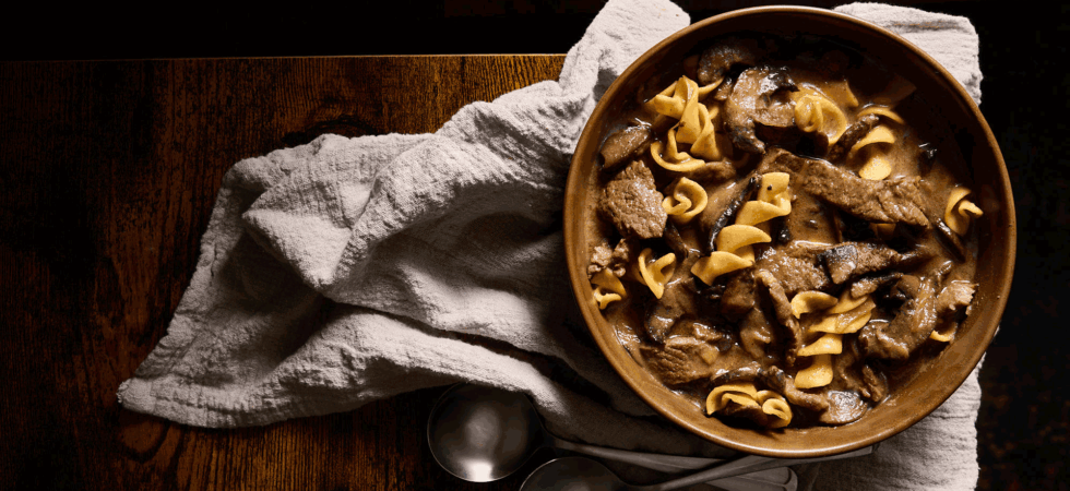 Dutch Oven Beef Stroganoff